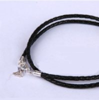 (image for) 925 Sterling Leather Necklace - Lobster - 50CM