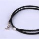 (image for) 925 Sterling Leather Necklace - Lobster - 45CM