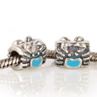 (image for) Charm 925 Silver - Crab - Blue