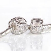 (image for) Charm 925 CZ Stone - Tri Oval - Clear
