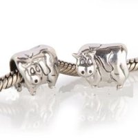 (image for) Charm 925 Silver - Cow