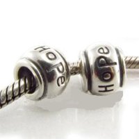(image for) Charm 925 - Silver Round Hope