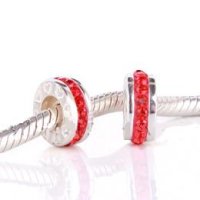 (image for) Charm 925 - 1 Row - Red