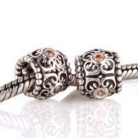 (image for) Charm 925 CZ Stone - Round - Topaz