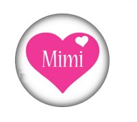 (image for) Snap Jewelry Glass - MIMI Heart