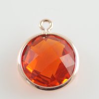(image for) Birthstone Charms - January Garnet - Rose Gold
