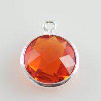 (image for) Birthstone Charms - January Garnet - Silver