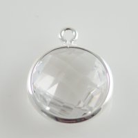 (image for) A&A Birthstone Charms - April Diamond - Silver
