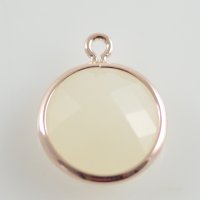 (image for) Birthstone Charms - June Pearl - Rose Gold