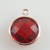 (image for) Birthstone Charms - July Ruby - Rose Gold