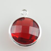 (image for) Birthstone Charms - July Ruby - Silver
