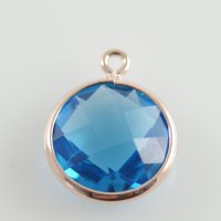 (image for) Birthstone Charms - September Sapphire - Rose Gold