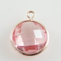 (image for) Birthstone Charms - October Opal - Rose Gold