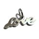 (image for) 13*22mm Small Stainless Steel Script Charm - Love
