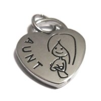 (image for) A&A Add A Charms Stainless - Aunt Heart