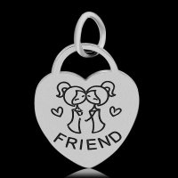 (image for) A&A Add A Charms Stainless - Friend Heart