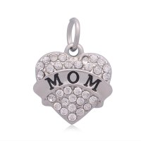 (image for) Small Stainless Steel Charm 17*20mm - Mom