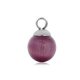 (image for) Extra Small 8mm Stainless Steel Cat's Eye Charm - Purple