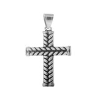 (image for) X Large Stainless Steel Charm 58*38mm - Cross