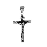 (image for) X Large Stainless Steel Charm 32*59mm - Crucifix
