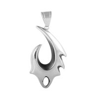 (image for) X Large Stainless Steel Charm 24*55mm - Tribal Flame