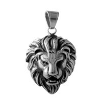 (image for) X Large Stainless Steel Charm 29*53mm - Lion