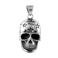 (image for) X Large Stainless Steel Charm 23*53mm - Skull