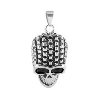 (image for) X Large Stainless Steel Charm 22*51mm - Skull