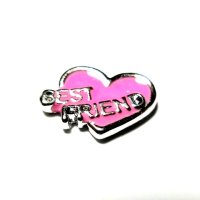 (image for) Memory Locket Charms Heart Best Friend Pink