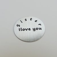 (image for) Memory Locket Plates Sister Love You