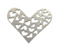 (image for) Memory Locket Plates Cut Out Hearts