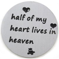 (image for) Memory Locket Plates - Half my heart lives in heaven