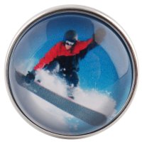 (image for) Snap Glass Jewelry - Sports Snowboarding