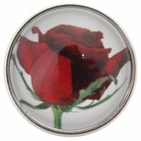 (image for) Snap Glass Jewelry - Flower Rose