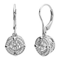 (image for) 925 Dancing Swarovski Gem Earrings - Polish Accent Circle