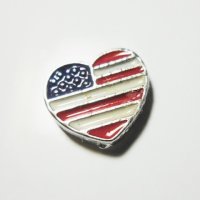 (image for) Memory Locket Charms Heart Flag