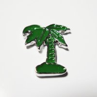 (image for) Memory Locket Charms Palm Tree Green