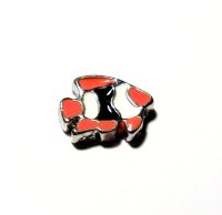 (image for) Memory Locket Charms Fish Red White & Black