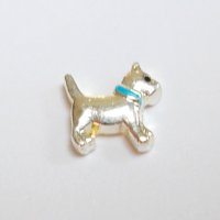 (image for) Memory Locket Charms Dog with Blue Collar