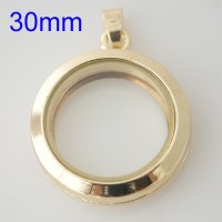 (image for) Large Fashion Locket - 30mm Gold