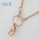 (image for) Memory Locket Stainless Steel Lobster Chain - Rose Gold 18"