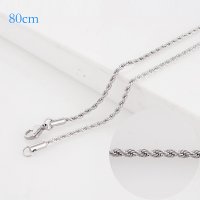 (image for) Stainless Steel Rope Chain - 32 in (80cm)