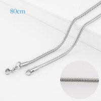 (image for) Stainless Steel Snake Chain - 32 in (80cm)