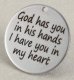 (image for) Medium 25mm Stainless Steel Charm - You are Braver that you...