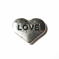 (image for) Memory Locket Charms Heart Love Silver