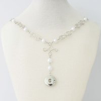 (image for) Snap Jewelry Lariat Necklace - Pearl Drop 20"