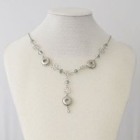 (image for) Mini Snap 12mm - Necklace & Pendant Sliver & AB Crystals