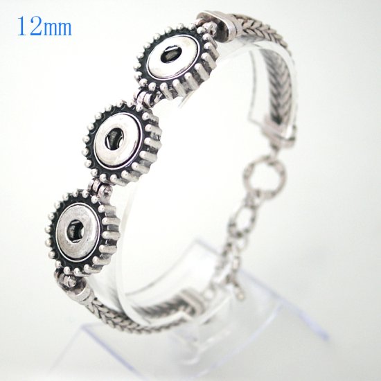 (image for) Mini Snap 12mm - Bracelet Toggle - Designer Strands Triple - Click Image to Close
