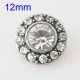 (image for) Mini Snap 12mm - Rhinestone Faceted Clear