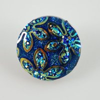 (image for) Snap Jewelry Resin - Iridescent Flower - Dark Blue